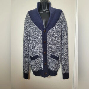 Of All Threads Wool Blend Cable Knit Cardigan sz M